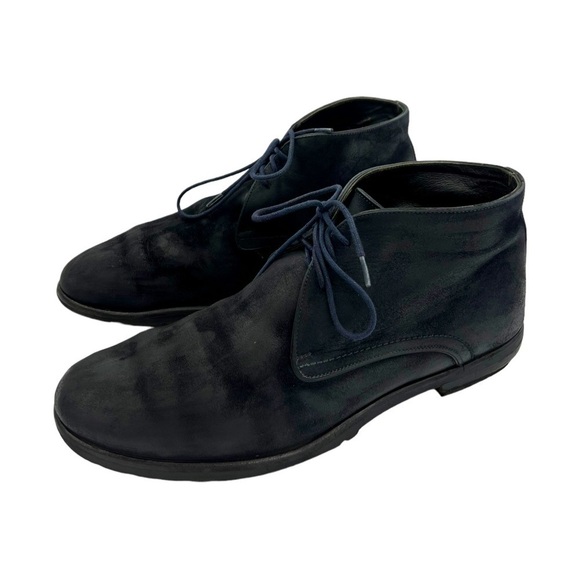 HARRYS OF LONDON Joshua Suede Boots Navy 9.5 - Picture 1 of 12
